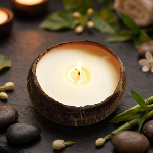 Produit agricole Bougies à la noix de coco Bougies à la noix de coco à bon prix Bougies à la noix de coco au Vietnam - Product Image 1