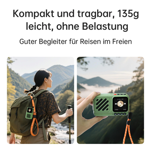 Haut-parleur portable intelligent sans fil pour l'extérieur, mini, avec radio FM, écran tactile, pour téléphone portable, scène, compatible V5.3 IPX5 - Product Image 3