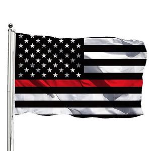 Hot Trending Products Custom Printing Design 3x5ft 90x150cm US Thin Blue Red Striped Outdoor USA American <b>Flags</b> - Product Image 6