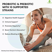 DAIDAIHUA Usine En Gros OEM Pris En Charge La Santé Digestive Supplément Curcuma Probiotiques Faible En Gras Pilules De Nettoyage Du Côlon pour Adultes