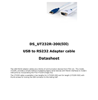 Cable Adaptador Serial USB a DB9 RS232 Feanteek UT232R-200 FT232