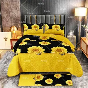 Lilianna ब्रांड चीनी निर्माता थोक पतली रजाई बना हुआ घर जाजम गर्मियों रजाई चादरें बिस्तर सेट