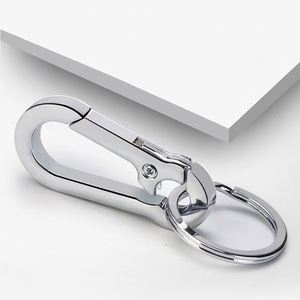 Keychain Climbing Hook Car Keychain Simple Strong Carabiner Shape Keychain Accessories Metal Vintage <b>Key</b> Chain <b>Ring</b> - Product Image 5