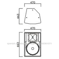 CALM KF15 Guangzhou, enceinte stéréo pleine bande 1800W avec caisson en bois de 15 pouces, réponse en fréquence de 45Hz à 19kHz