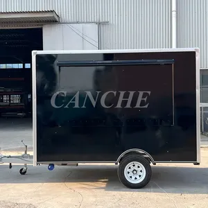 Carrito de Comida Móvil Personalizado para Exteriores, para Hot Dogs, Pizza, Jugos, Café, Helados, con Congelador, para Negocios - Product Image 2