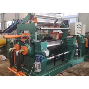 high quality Open type rubber two roll mill lab XK-250 bearing bush rubber mixing mill