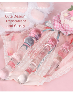 Scarletsin S-25-3 SM Sex Toys - Vibrateur en verre <span class=keywords><strong>transparent</strong></span> en forme de <span class=keywords><strong>dildo</strong></span> pour sexe vaginal et <span class=keywords><strong>anal</strong></span>, sensation de toucher réel, forme mignonne, pour adultes - Product Image 2