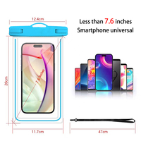 Échantillon gratuit pochette étanche universelle en PVC sac sec pour téléphone portable sac étanche flottant pour téléphone portable pour iPhone 15