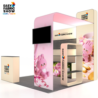 Stand d'exposition portable 10x10 pieds, installation sans outil, présentoir pour salon professionnel