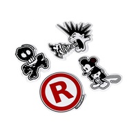 Personnalisé de haute qualité lueur dans le noir uv sérigraphie à l'encre logo étiquette autocollant transfert feuille fabricants supplie