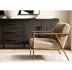 Ensemble de canapés modernes et luxueux pour salon, style INS, mobilier d'intérieur, canapé forgé en acier inoxydable massif et martelé à la main - Product Image 5