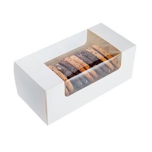 Cajas Reciclables para Pasteles y Donuts con Ventana Transparente, Papel de Arte con Laminado Brillante, Embalaje Seguro para Alimentos - Product Image 6