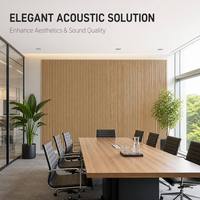 Panneaux acoustiques imperméables en PS, panneaux muraux absorbants le son, panneaux muraux décoratifs 3D pour la décoration de studio et de bureau