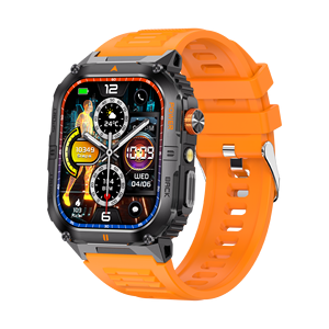 Nuovo Prodotto di Tendenza YK12 Orologio Intelligente da Uomo con Display TPS da 2.0\", Torcia, Monitoraggio Frequenza Cardiaca, Pressione Sanguigna, IP68, Chiamate, Musica e Funzioni Sportive - Product Image 1