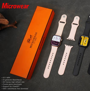 DF HW S11MINI Nouvelle montre intelligente de sport pour hommes et femmes, intelligente, étanche IP68, avec contrôle d'accès NFC - Product Image 1