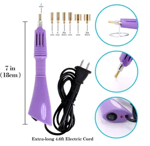 Kit d'outils d'application de strass thermocollants DIY rose et violet avec prise US/EU pour machines à strass VC Wholesale - Product Image 4