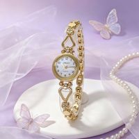 Montre-bracelet élégante pour femme JINSIY, style coréen, en acrylique, mouvement à quartz, écologique, luxe léger et tendance, en forme de cœur