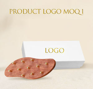 Japon Vente Chaude Gua Sha Guasha Thérapie Du Visage Cheveux Cuir Chevelu Masseur Tête avec Bâton En Bois Cheveux Cuir Chevelu Peigne Brosse - Product Image 3