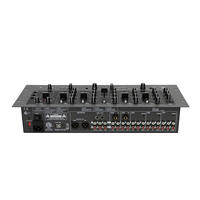 Console Table de Mixage DJ USB C3 Professionnelle 4 Canaux Contrôleur Audio Intégré Carte Son pour Scène Studio Performance Live