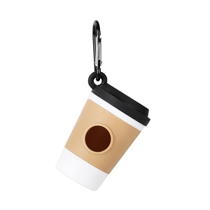 Dispensador Portátil de Bolsas para Excrementos de Perro con Diseño de Taza de Café, Soporte de Silicona para Bolsas de Desechos de Mascotas con Clip, Bonito Dispensador de Bolsas para Excrementos para Exteriores - Product Image 4