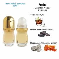 Parfum Roll On Aroma Amber Tea Musk Woody 30ml untuk Pria, Wangi Menawan, Grosir Kustom