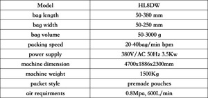HL8DW 380V 50Hz 3PH 50-3000g 20-40 Bag/Min Tea <b>Leaves</b> Continuous Granule Bowl Packing Machine - Product Image 2