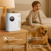 Diffuseur d'arômes intelligent sans eau à commande par application murale, pulvérisation automatique, grande capacité pour usage domestique et hôtelier, en plastique