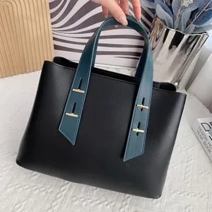 Pleat Front Two Big Pocket Design in Unique a Large Capacity Custom Top Handle Bags ladies handbags women bags