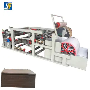 Venda quente máquina de papelão ondulado manual/máquina de fazer papelão usada preço de fábrica