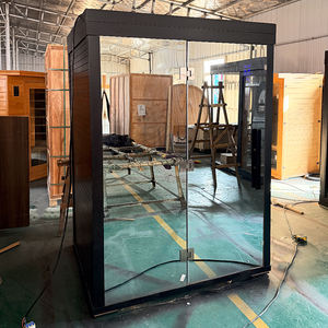 Sauna mobile modulaire en bois finlandais à vapeur et infrarouge lointain pour usage extérieur, intérieur, club, resort, <span class=keywords><strong>voyage</strong></span> et affaires - Product Image 2