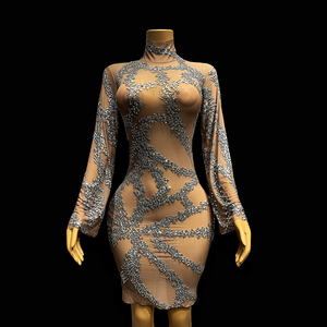 Novance Y3497 abiti <span class=keywords><strong>da</strong></span> <span class=keywords><strong>sera</strong></span> <span class=keywords><strong>corti</strong></span> 2023 abiti Sexy con strass alla moda e abiti <span class=keywords><strong>da</strong></span> <span class=keywords><strong>sera</strong></span> di lusso per donne velate - Product Image 2