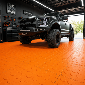 Dalles de sol modulaires en PVC robustes de 6 mm, antidérapantes, étanches, à clipser, modernes, pour garage, lavage de voitures, centre commercial, parc, design graphique - Product Image 2