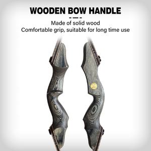 Рекурсивный лук для стрельбы из лука для спорта на открытом воздухе стрелы для охоты вынос деревянная ручка стойки ламинированные конечности 60 дюймов метка охотничье оборудование - Product Image 3