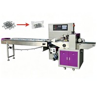 Machine d'emballage individuel de savons en barre et de détergents pour hôtels, avec emballage flow pack et emballage en film plastique (carton) pour petits savons automatiques