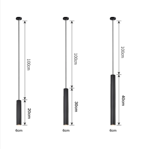 Lámpara colgante LED de 5W, lámpara de <span class=keywords><strong>tubo</strong></span> largo, lámparas colgantes cilíndricas, Isla de <span class=keywords><strong>cocina</strong></span>, comedor, cable, luz colgante, lámpara de <span class=keywords><strong>cocina</strong></span> - Product Image 3