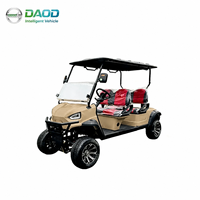 Voiturette de golf électrique DAOD 4 places, batterie LiFePO4 48V 140Ah, capacité de montée de 20%, fabriquée en Chine