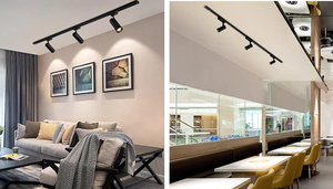 Efficacité légère élevée populaire 2 fils 3 fils 4 fils 25W 40W Ceilling de lumière de voie a mené le projecteur de rail de voie pour le centre commercial - Product Image 5