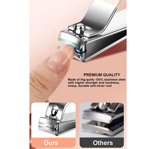 14-Piece cao cấp thép không gỉ Nail công cụ làm móng tay & Pedicure Set bao gồm sắc nét lớp biểu bì Pusher tông đơ móng tay Clipper Kit - Product Image 3