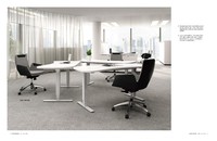Chaise de bureau ergonomique Nuogo GS-1805D, design moderne et luxueux, dossier moyen, pivotant à 360°, tissu en flanelle douce, base en alliage d'aluminium