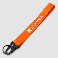 Cordon porte-clés promotionnel en nylon avec impression 3D sur soie, logo personnalisé, sangle tissée, porte-clés de poignet pour avion