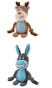 Juguete Masticable para Mascotas de Doble Capa de Tela de Algodón con Sonido BB, Serie Animal, para Limpieza Dental, Entrenamiento de Tira y Afloja, Juguete de Peluche para Perros - Product Image 5