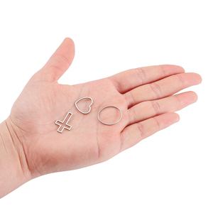 30 Chiếc Mặt Dây Chuyền Khung <span class=keywords><strong>Bezel</strong></span> Hình Học Rỗng Bằng Thép Không Gỉ Để Tự Làm Bông Tai Vòng Cổ Phụ Kiện Làm Trang Sức - Product Image 6