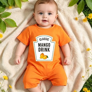 Ropa <span class=keywords><strong>de</strong></span> Bebé Unisex Recién Nacido, 100% Algodón Ecológico, Transpirable, Suave, Estampado por Transferencia <span class=keywords><strong>de</strong></span> Calor, Manga Corta, Botones a Presión - Product Image 3
