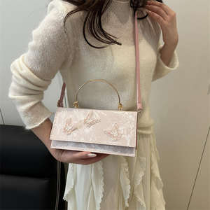 Sac à bandoulière pour femme avec nœud brodé, sac à main de luxe, nouveau modèle 2026 - Product Image 2