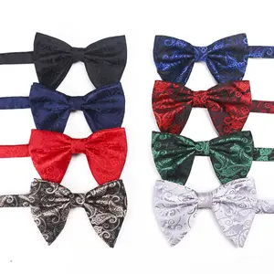 PBT01 multi colors polyester silk ties for women Men Casual Party jacquard bow tie for wedding shirt