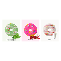 Boules à bulles pour le bain de marque privée Boules à bulles pour le bain pétillant Donuts faits à la main Bombes de bain bio