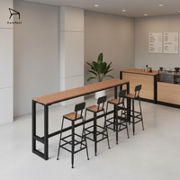 Ensemble de salle à manger en métal anti-corrosion EaseNeat, table et chaises d'extérieur pour café, hôtel, terrasse
