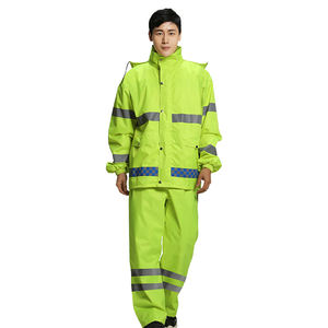 Personnalisable Meilleures ventes polic pvc réfléchissant combinaisons de pluie adultes hommes imperméable personnalisé manteau de pluie <span class=keywords><strong>pantalon</strong></span> de pluie - Product Image 3