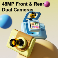 Montre Appareil Photo pour Enfants, Écran Tactile 1,54'', Objectif Rotatif à 180°, CMOS, Rechargeable, Photo, Vidéo, Selfie, Jouet Éducatif, Cadeau, OEM Personnalisé