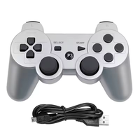Manette de jeu sans fil BT pour PS3, manette de jeu, joystick, manette de jeu, manette de jeu avec double vibration